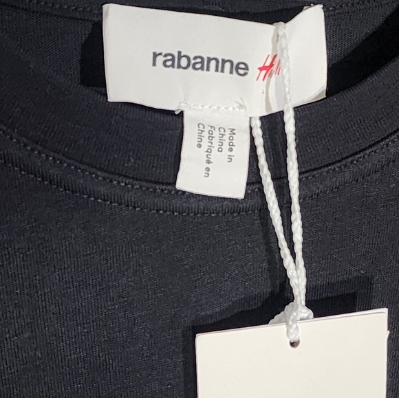 Rabanne + H&M Men's Classic Black T-Shirt - Picture 5 of 6